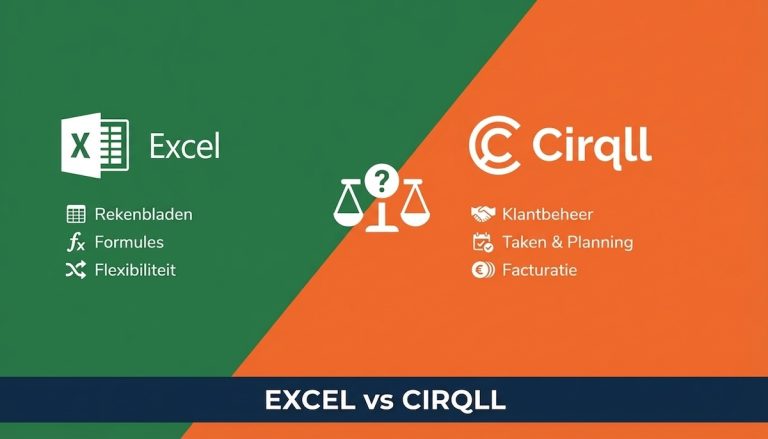 Vergelijk Excel met Cirqll-voor CRM